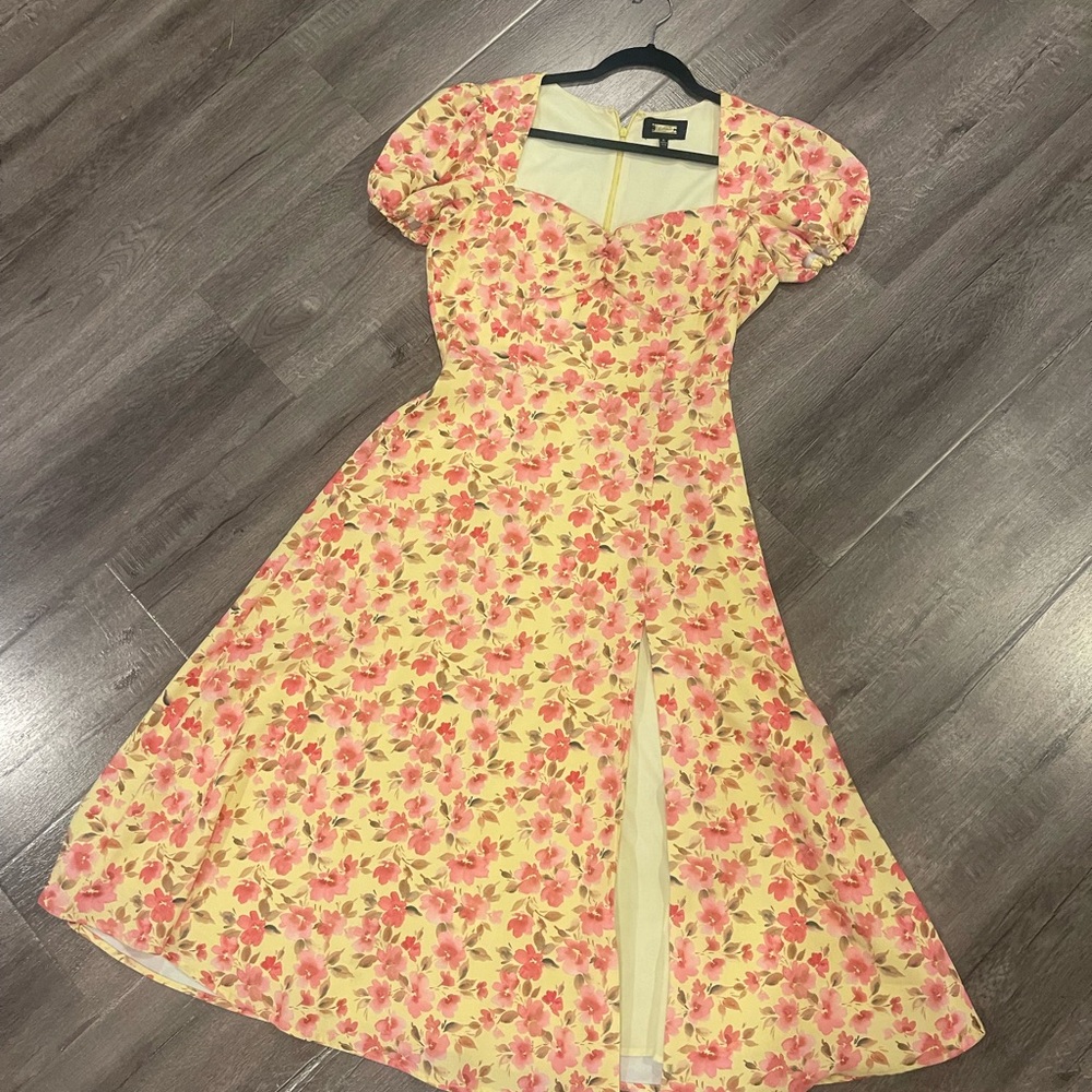 Pink / Yellow Floral Dress